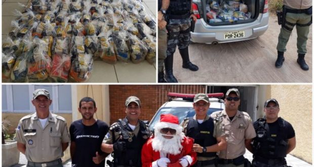 8ª CIPM em Ação Natalina! Polícia Militar agradece doações.