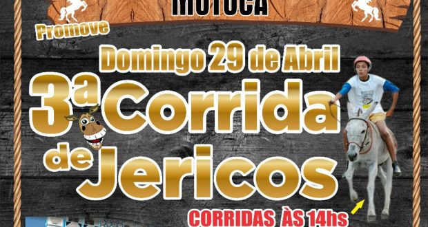 (CONVITE ESPECIAL para você!) Venha se divertir na mais animada CORRIDA de JERICOS, que será realizada em Mutuca neste dia 29!