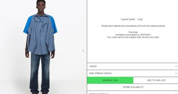 (Curiosidade!) A nova camisa de R$ 4.600 da Balenciaga que gerou uma polêmica viral nas redes