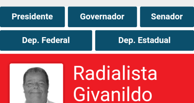 (Atenção Pesqueira ele está melhorando!) O Givanildo Silva é candidatíssimo, pelo PT de Lula, e está se recuperando!