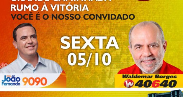 (Agenda Política!) Pesqueira em apoio aos deputados Waldemar Borges e João Fernando, nesta sexta do Furacão 40!