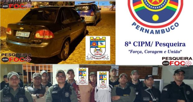 Policiais da 8a CIPM apreendem grande quantidade de drogas chegando em Pesqueira