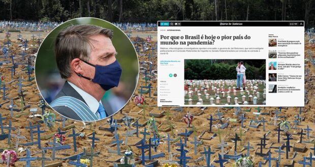 Jornal português explica por que o Brasil é o pior país do mundo na pandemia: Bolsonaro