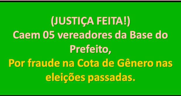 (Cassados pela Justiça!) Caem cinco vereadores da “Base do Prefeito”, na cidade de Tacaimbó. (Veja Matéria do Paredão do Povo!)