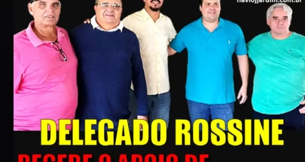 Apoio Gigante…Dr. Peixoto e Luca Peixoto fecham com pré-candidatura do Delegado Rossine a Deputado Estadual
